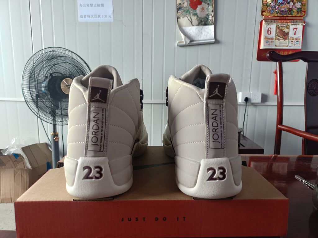 AJ12 Eggshell Sneakers