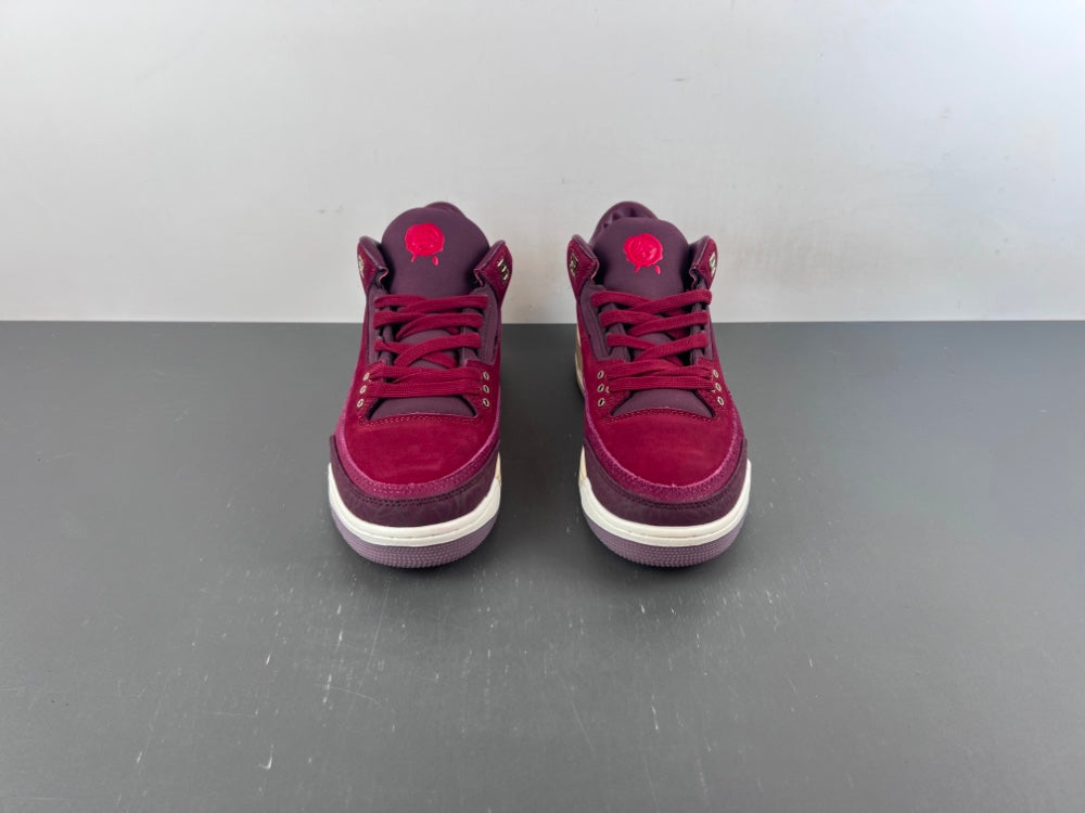 Air Jordan 3 BIN 23 Burgundy Sneakers – L Version