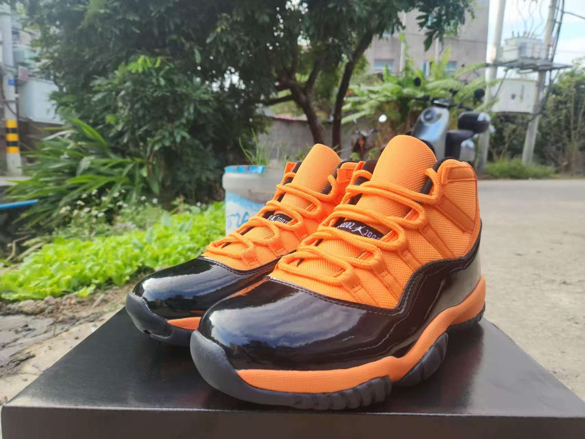 Air Jordan 11 Retro Orange/Red/Black Sneakers