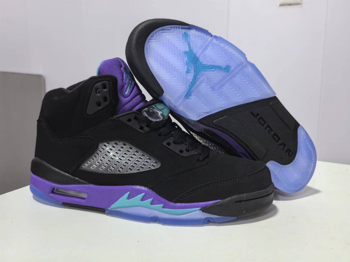 Air Jordan 5 Black Grape Sneakers