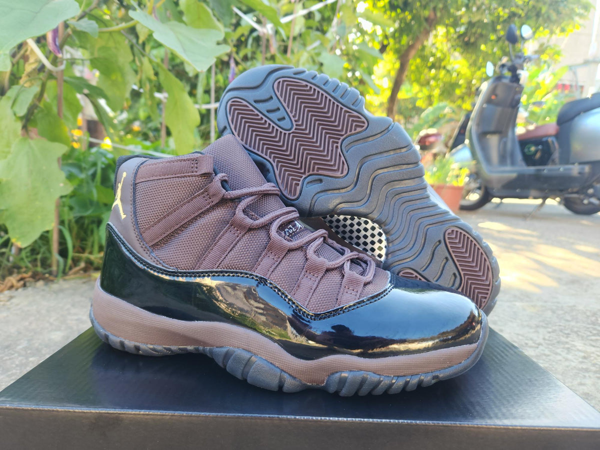 Air Jordan 11 Black and Brown Sneakers