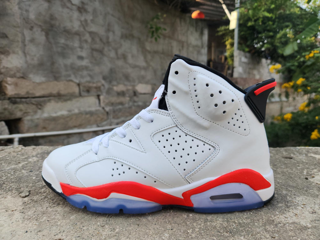 Air Jordan 6 Retro White/Infrared/Black Sneakers CT8529-105