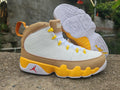 Air Jordan 9 White/Ochre Sneakers