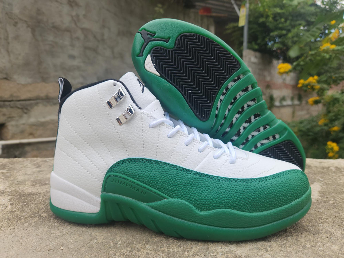 Air Jordan 12 Retro Summit White/Gorge Green Sneakers CT8013-103