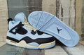 Jordan 4 Light Blue and Black Men's Sneakers