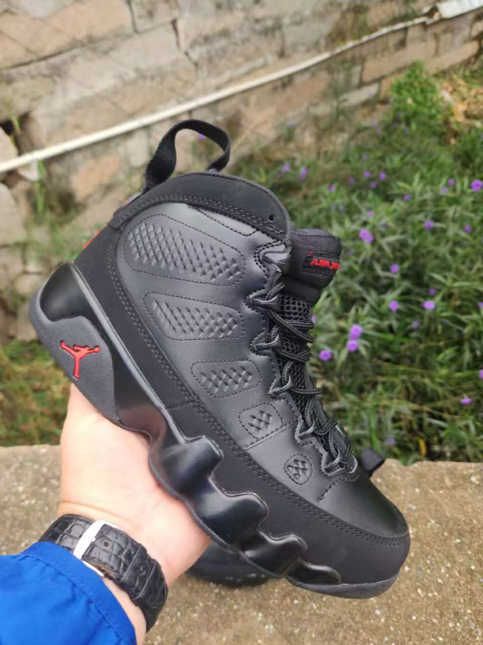Air Jordan 9 Black-Red and Black-Brown Sneakers
