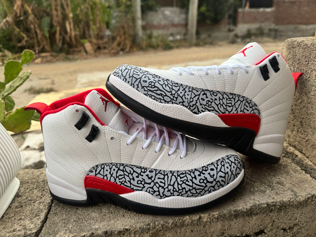 Air Jordan 12 Retro Floral White/Black/Multicolor Sneakers