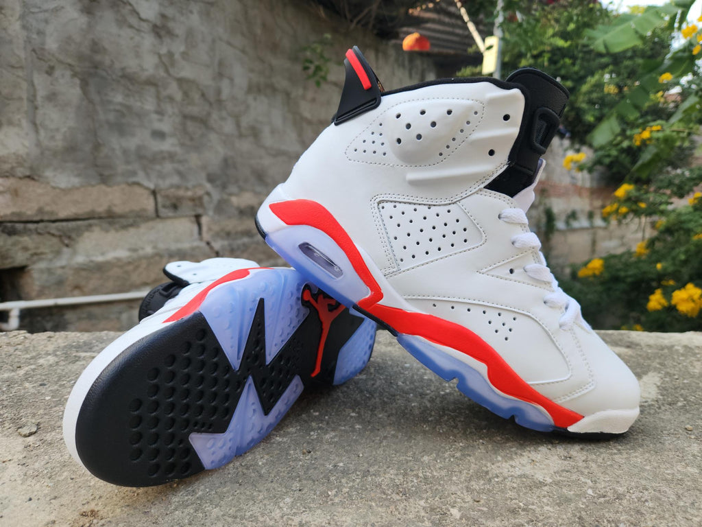 Air Jordan 6 Retro White/Infrared/Black Sneakers CT8529-105