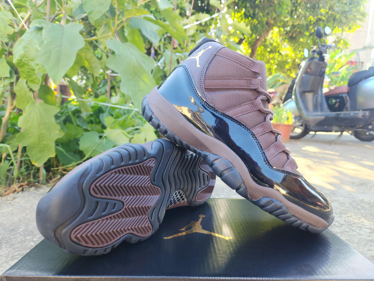 Air Jordan 11 Black and Brown Sneakers