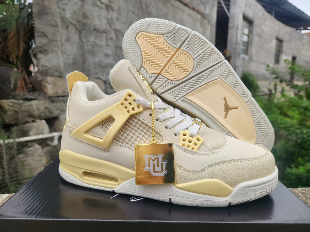 Air Jordan 4 Ochre Yellow Sneakers