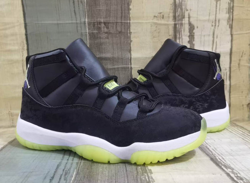 Air Jordan 11 Retro Halloween Black/Barely Volt Unisex Sneakers IB1378-001