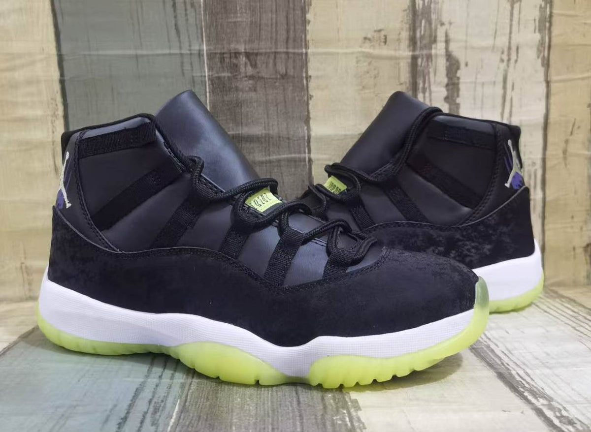 Air Jordan 11 Retro Halloween Black/Barely Volt Unisex Sneakers IB1378-001