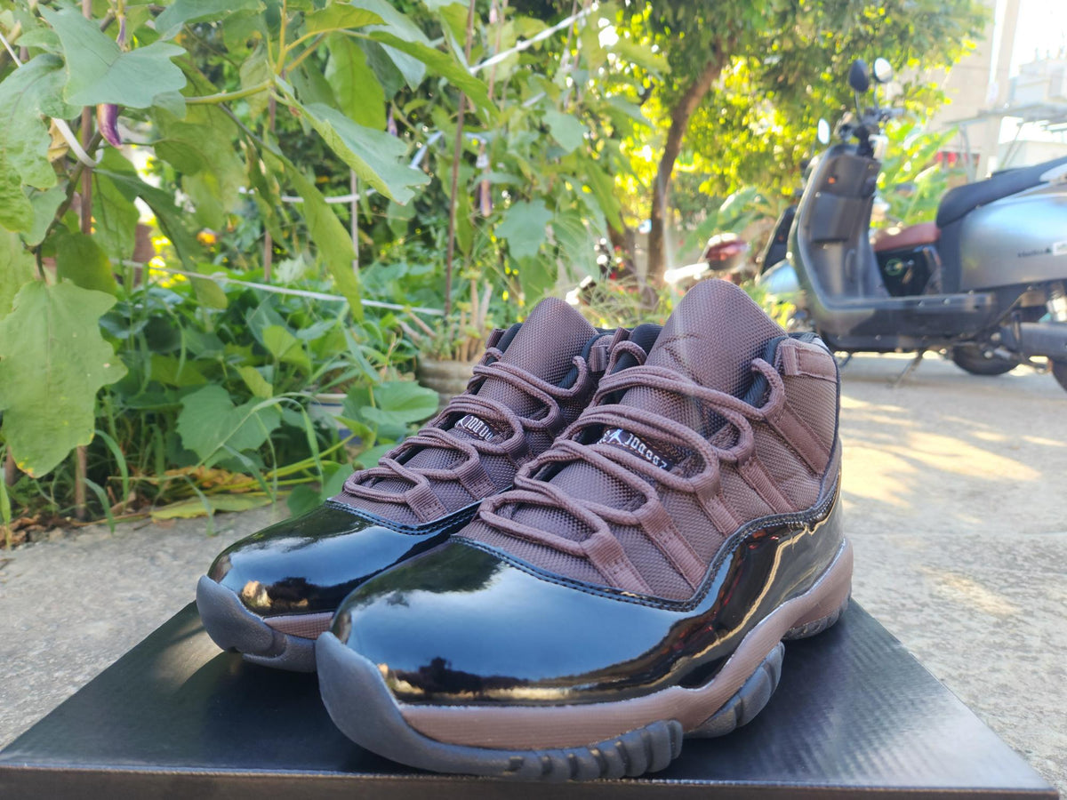 Air Jordan 11 Black and Brown Sneakers