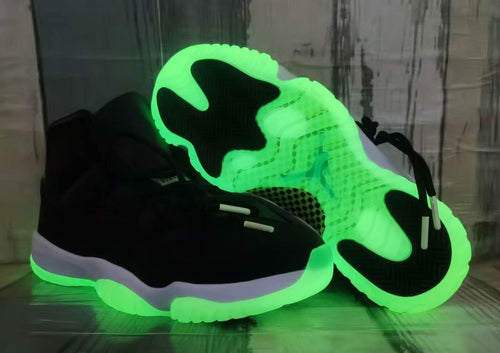 Air Jordan 11 Retro Halloween Black/Barely Volt Unisex Sneakers IB1378-001