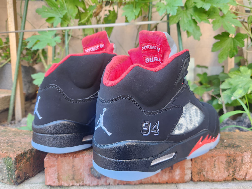 Air Jordan 5 SUP Black/Red Sneakers