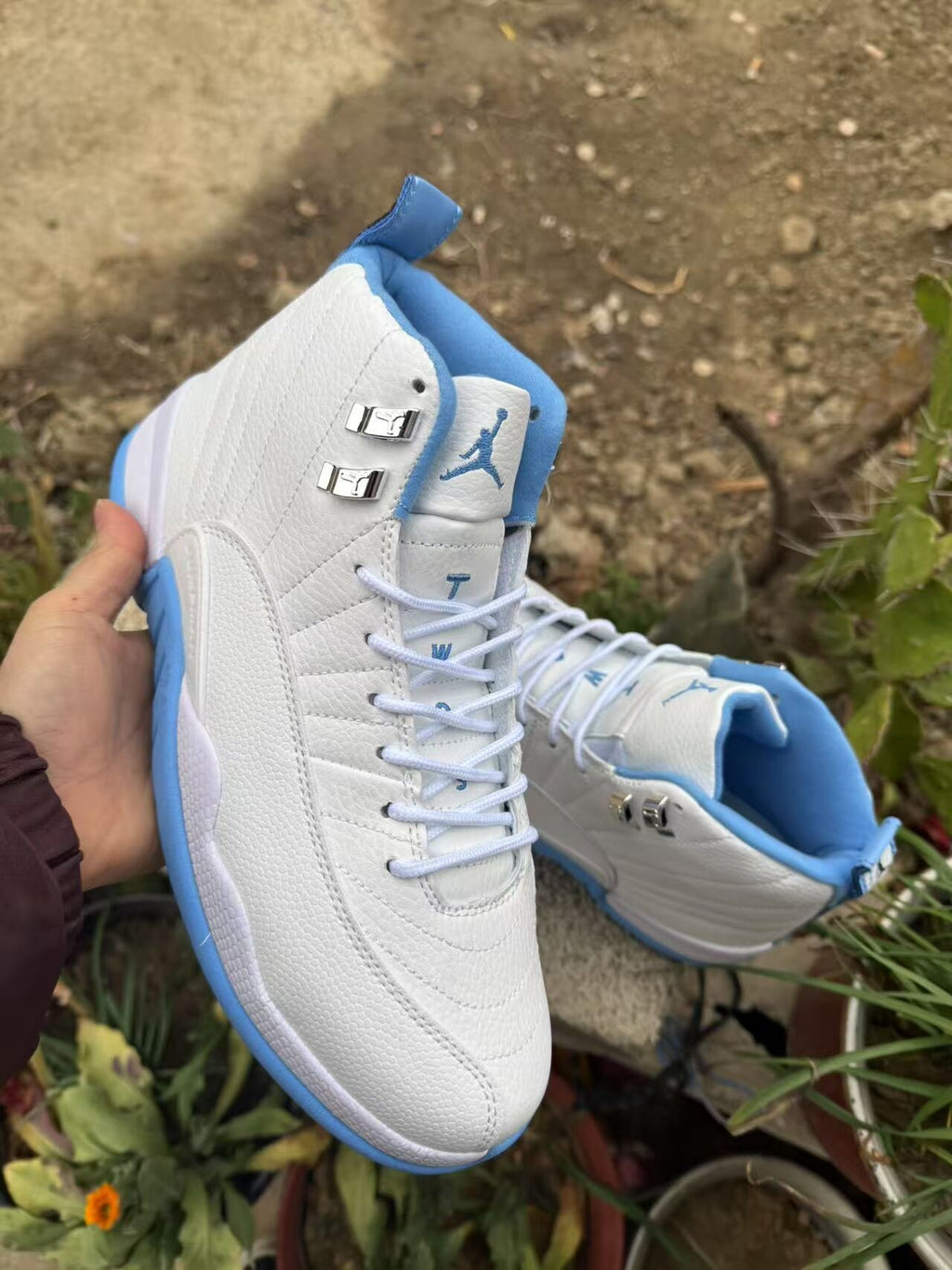 Air Jordan 12 Retro White/Jade Sneakers (Restored Version, Regular Batch)