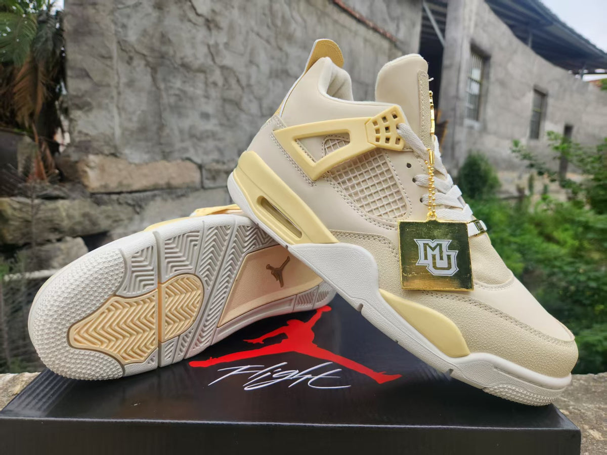 Air Jordan 4 Ochre Yellow Sneakers