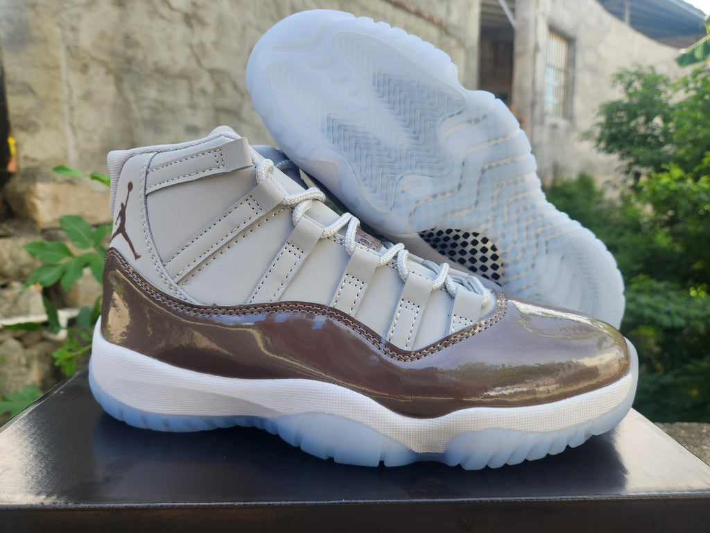 Air Jordan 11 Brown/Gray Sneakers