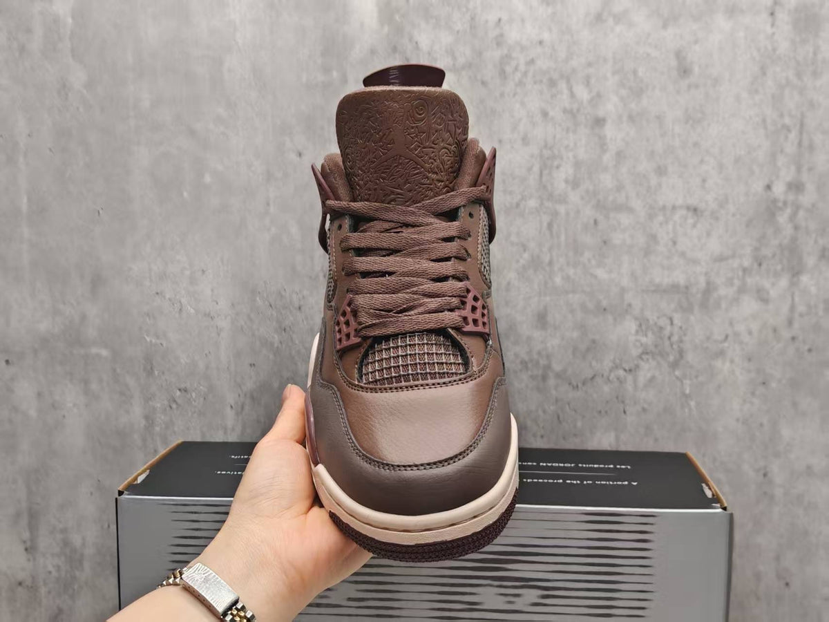 AJ4 Animal Brown Sneakers