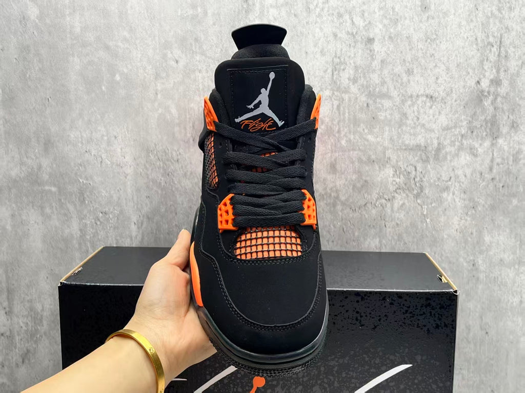 AJ4 Orange Thunder Sneakers