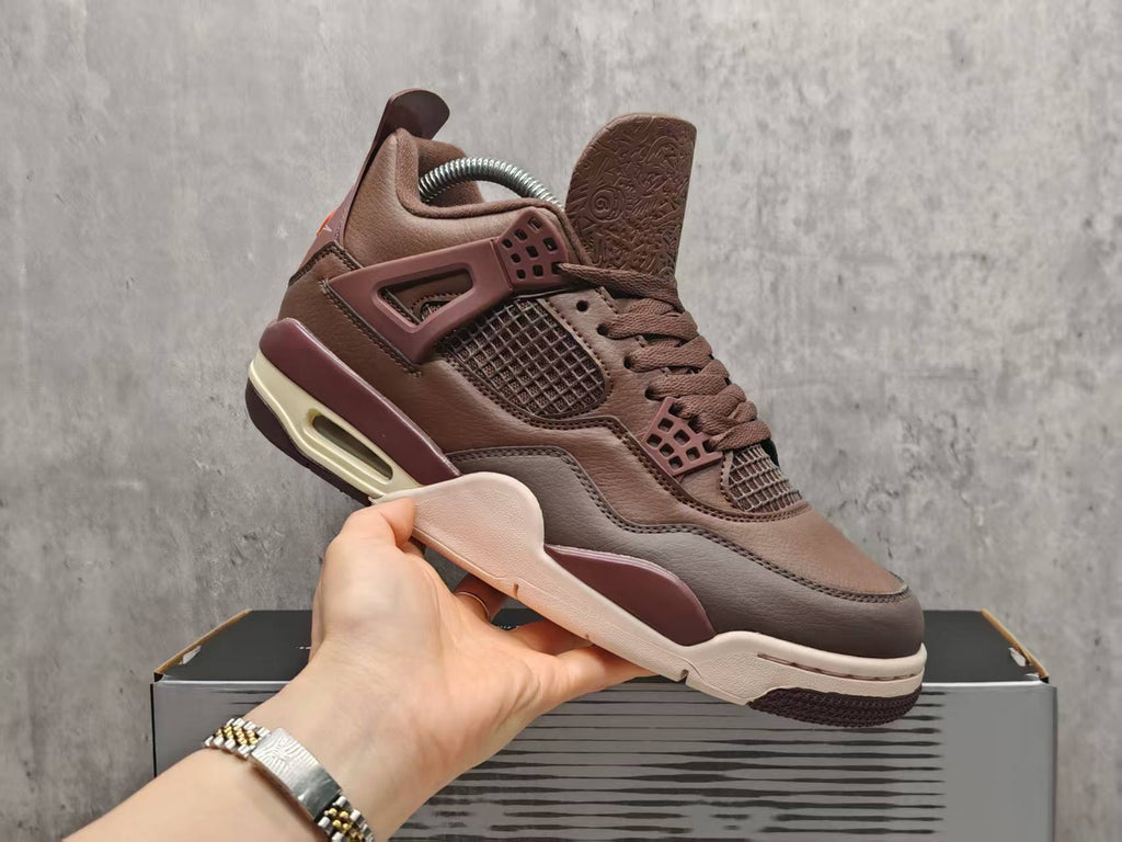 AJ4 Animal Brown Sneakers