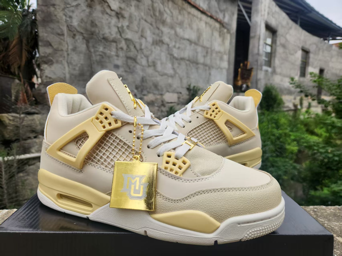 Air Jordan 4 Ochre Yellow Sneakers