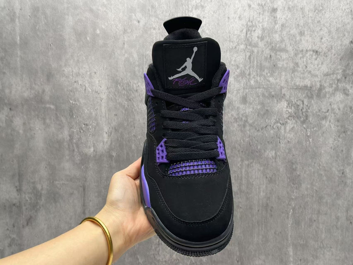 AJ4 Purple Lightning Sneakers