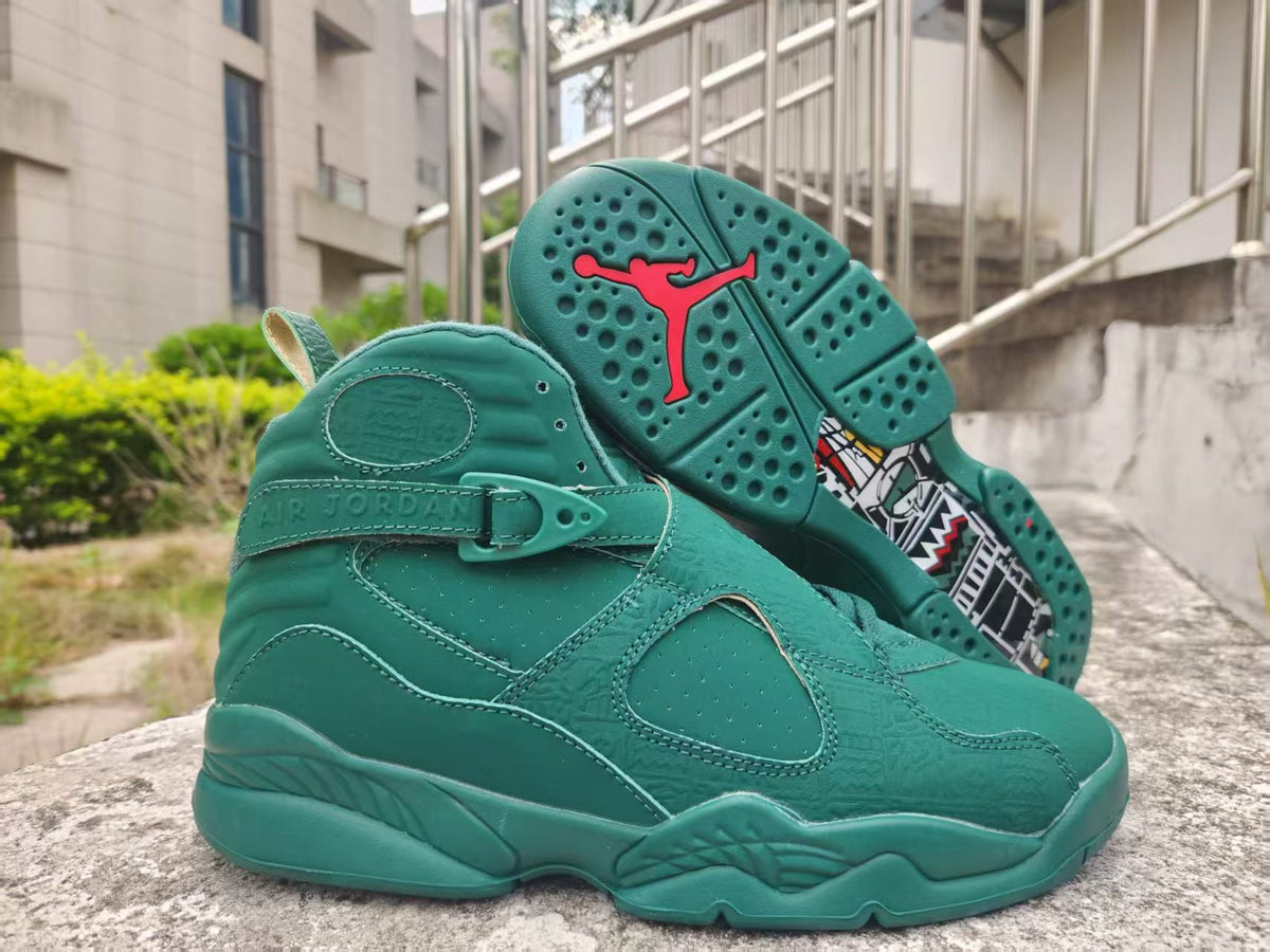 AJ8 New Dark Green Sneakers
