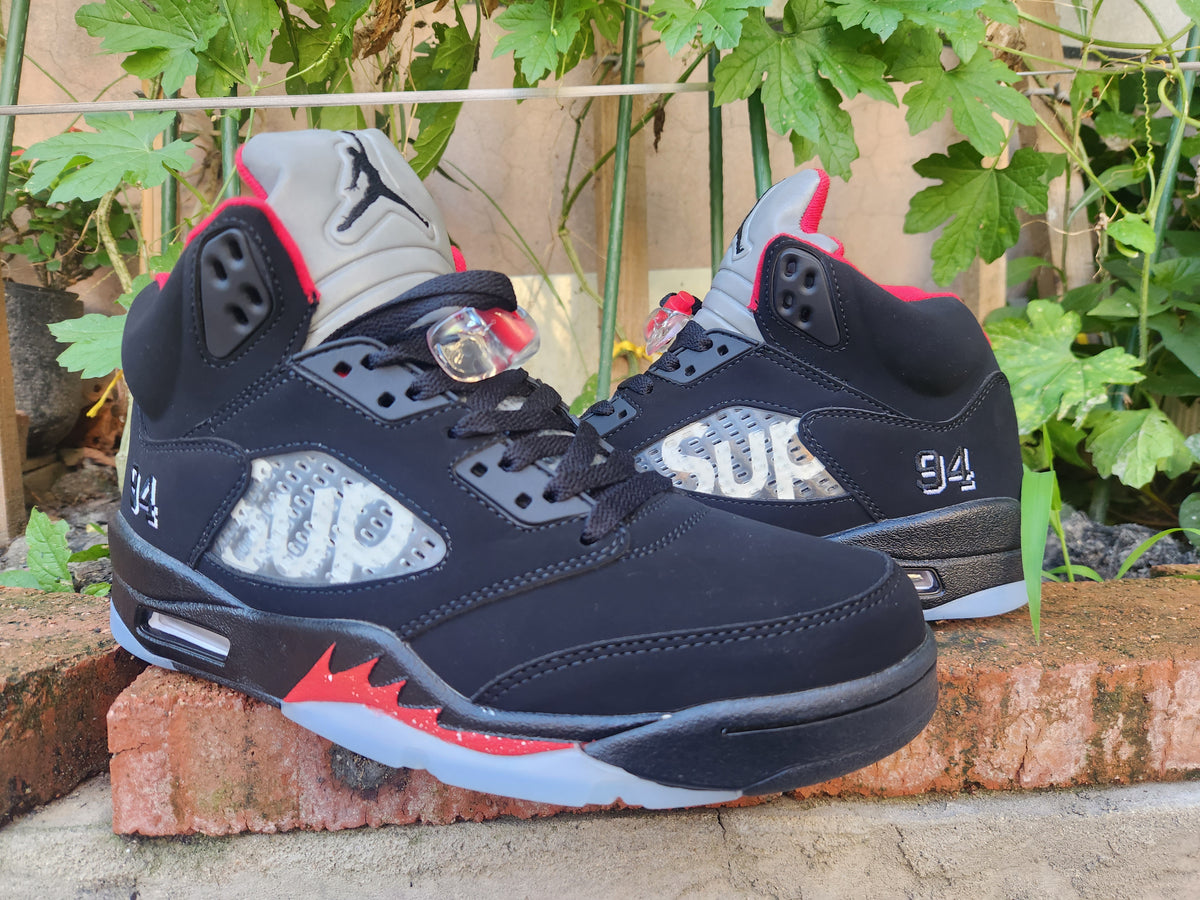 Air Jordan 5 SUP Black/Red Sneakers