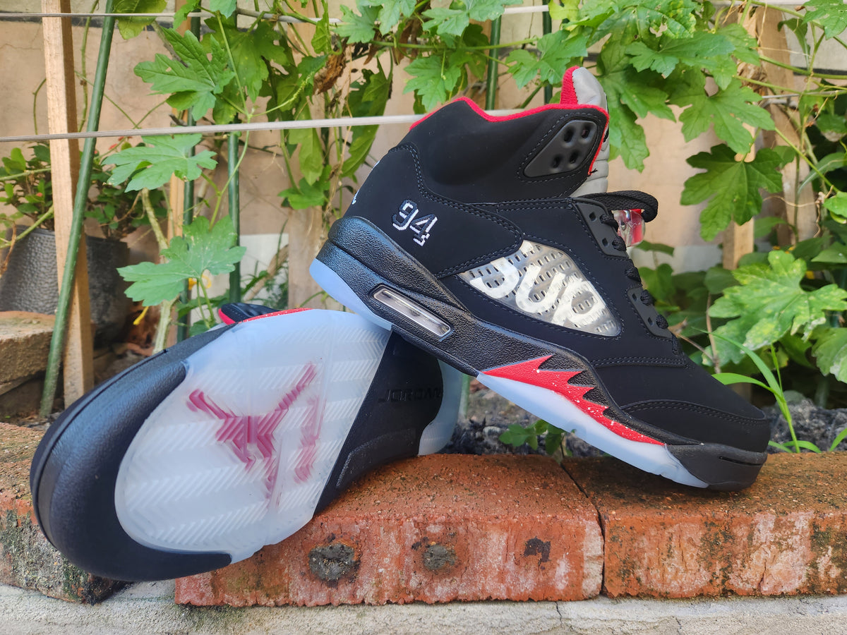 Air Jordan 5 SUP Black/Red Sneakers