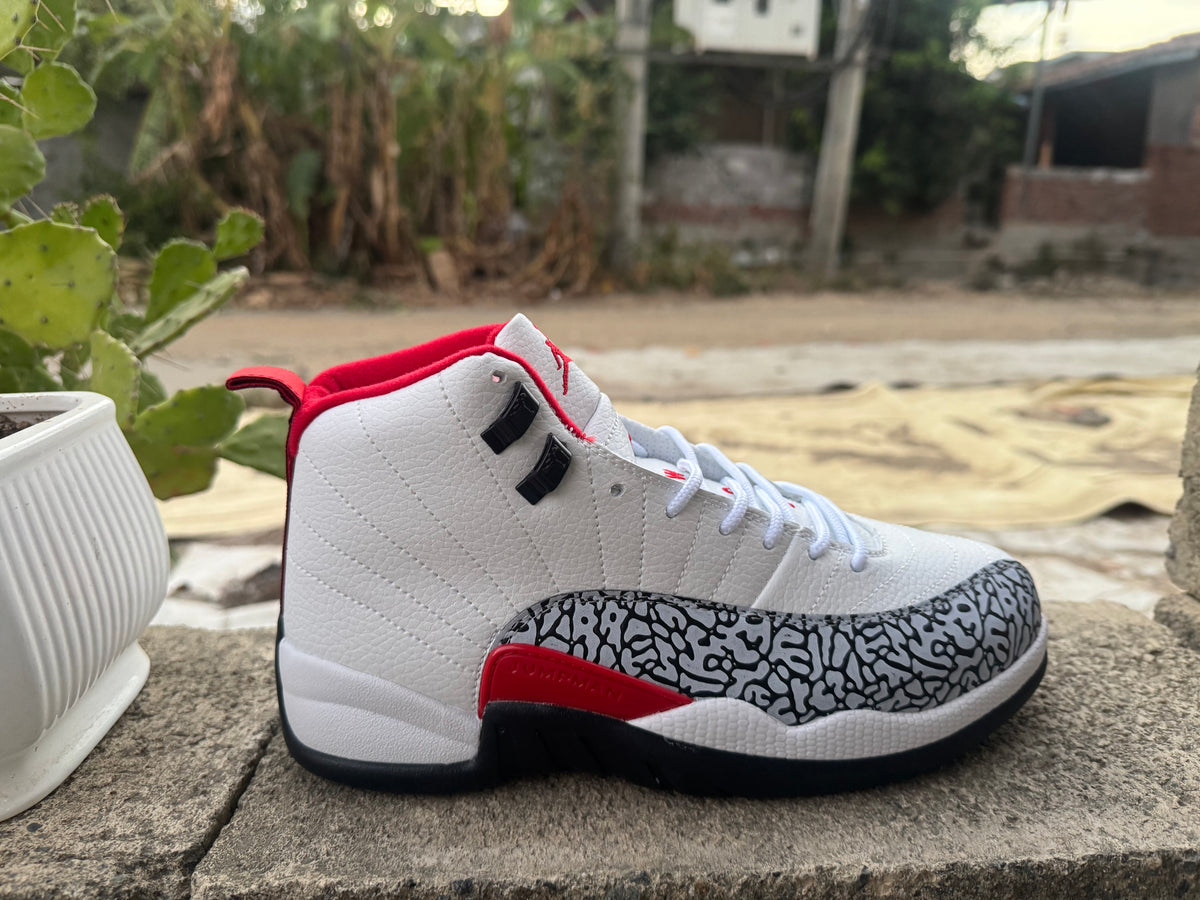 Air Jordan 12 Retro Floral White/Black/Multicolor Sneakers