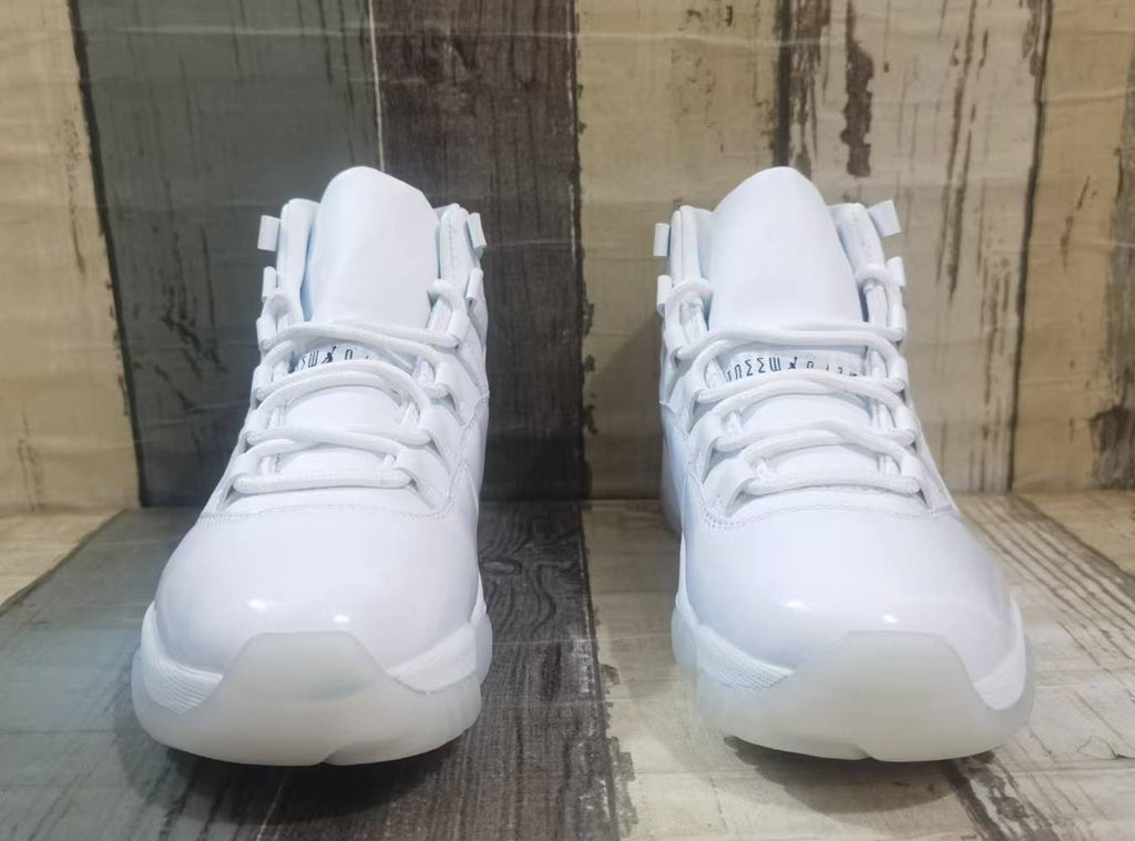 Jordan 11 Cream and Black Sneakers for Men and Women
