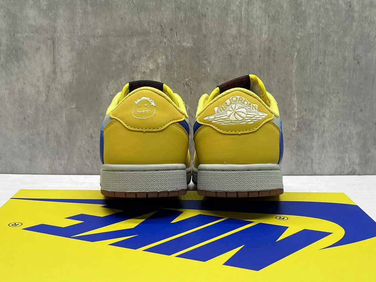 Travis Scott x Air Jordan 1 Low OG SP White-Yellow Reverse Swoosh 8.0