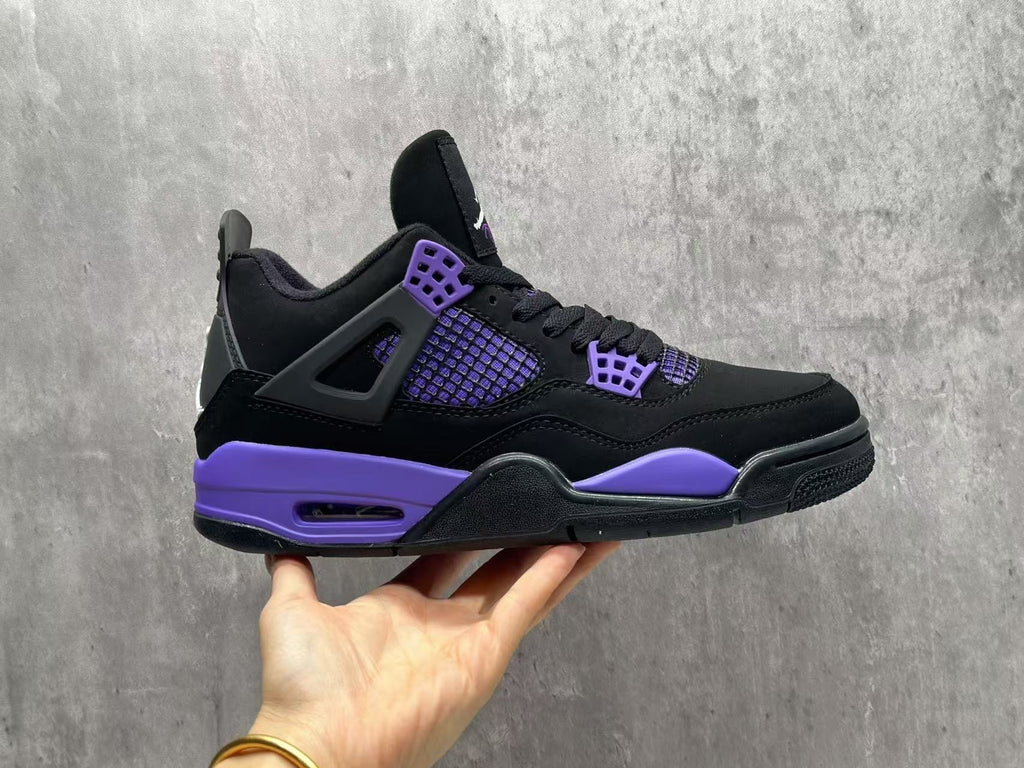 AJ4 Purple Lightning Sneakers