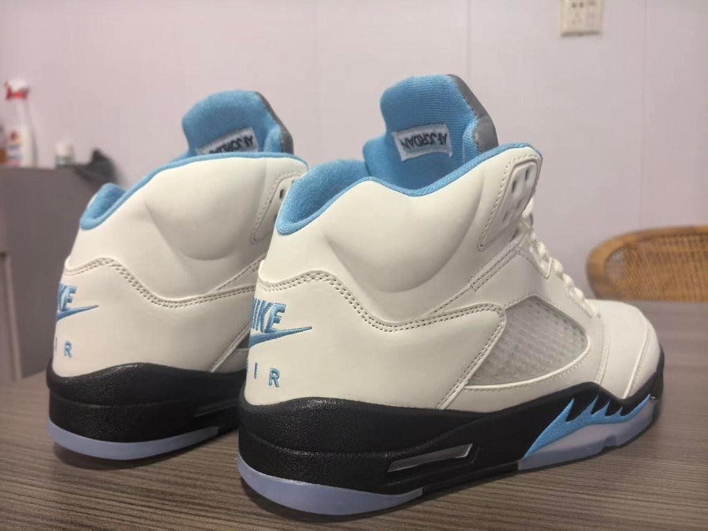 Air Jordan 5 Deep Pink and Blue Sneakers