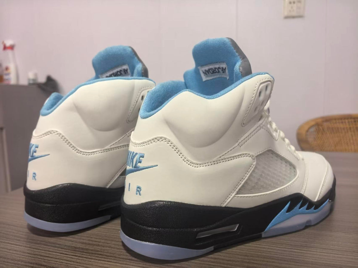 Air Jordan 5 Deep Pink and Blue Sneakers