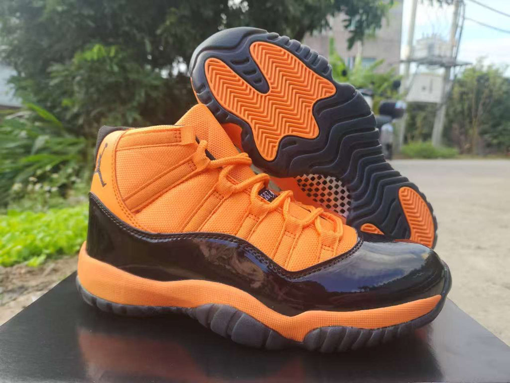 Air Jordan 11 Retro Orange/Red/Black Sneakers