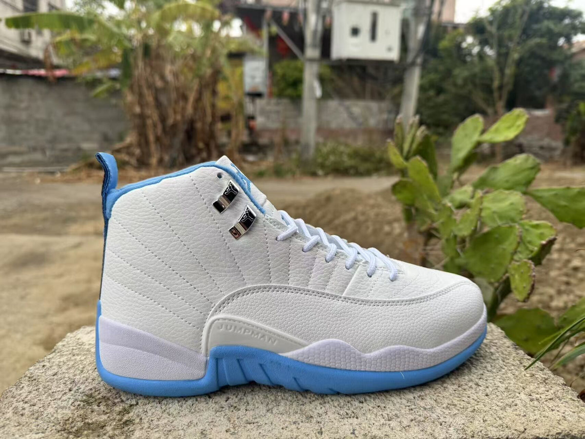 Air Jordan 12 Retro White/Jade Sneakers (Restored Version, Regular Batch)