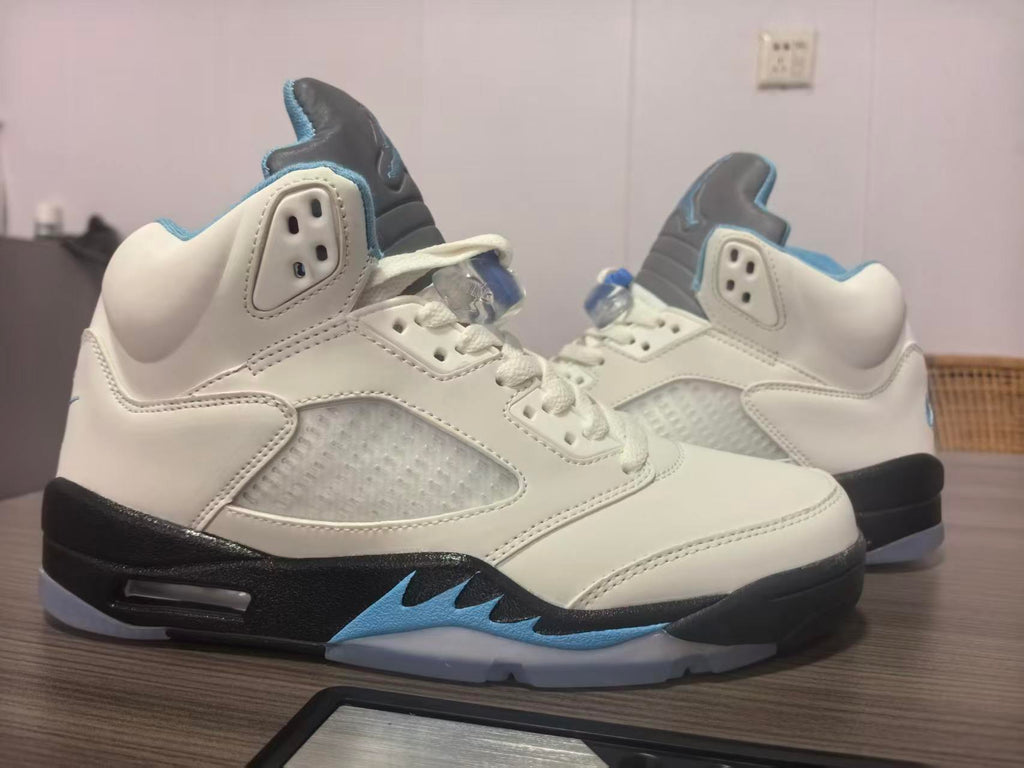 Air Jordan 5 Deep Pink and Blue Sneakers