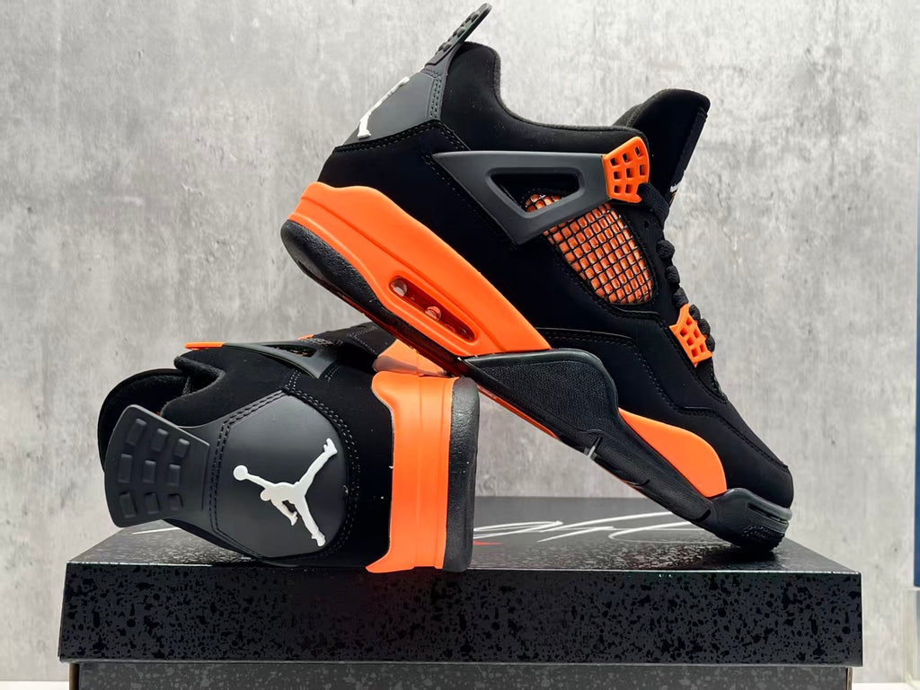 AJ4 Orange Thunder Sneakers