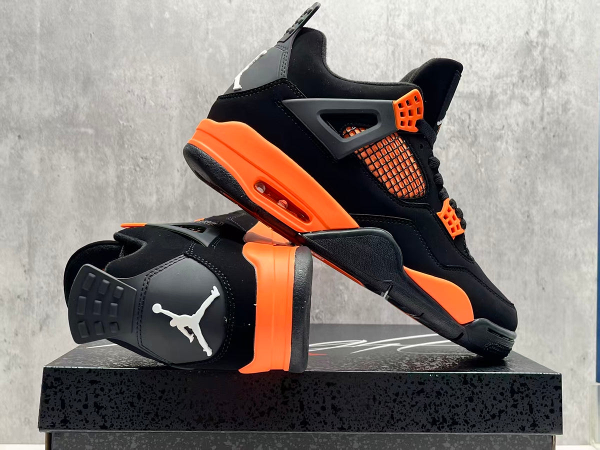 AJ4 Orange Thunder Sneakers