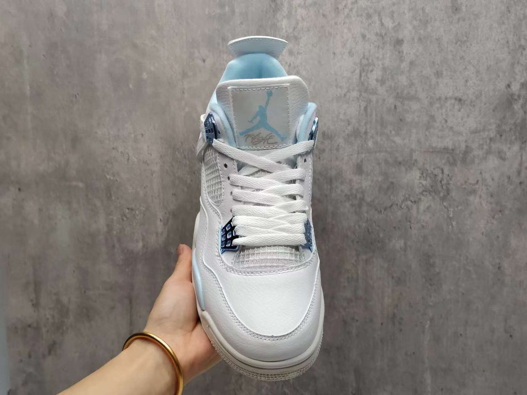 AJ4 Blue Buckle Sneakers