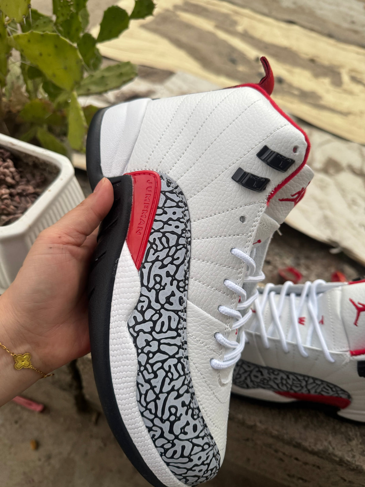 Air Jordan 12 Retro Floral White/Black/Multicolor Sneakers