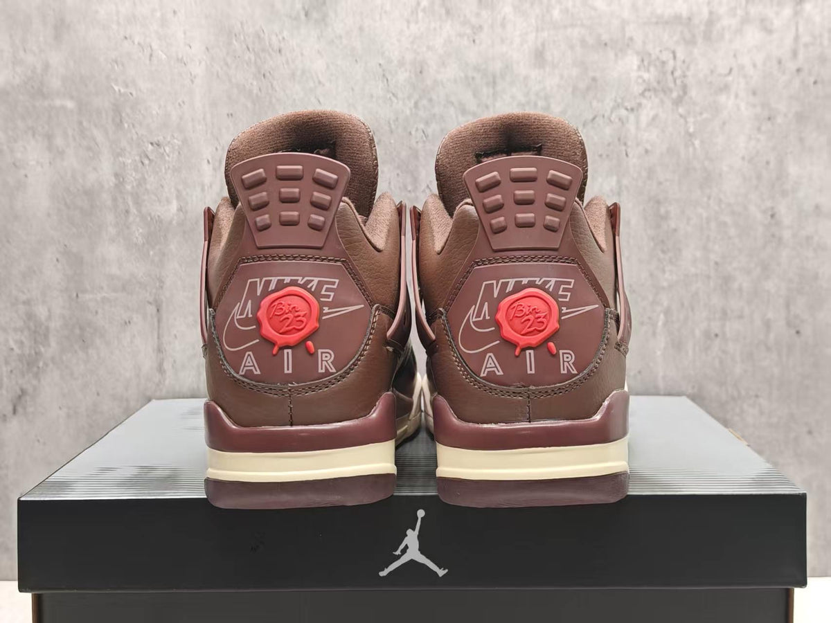 AJ4 Animal Brown Sneakers