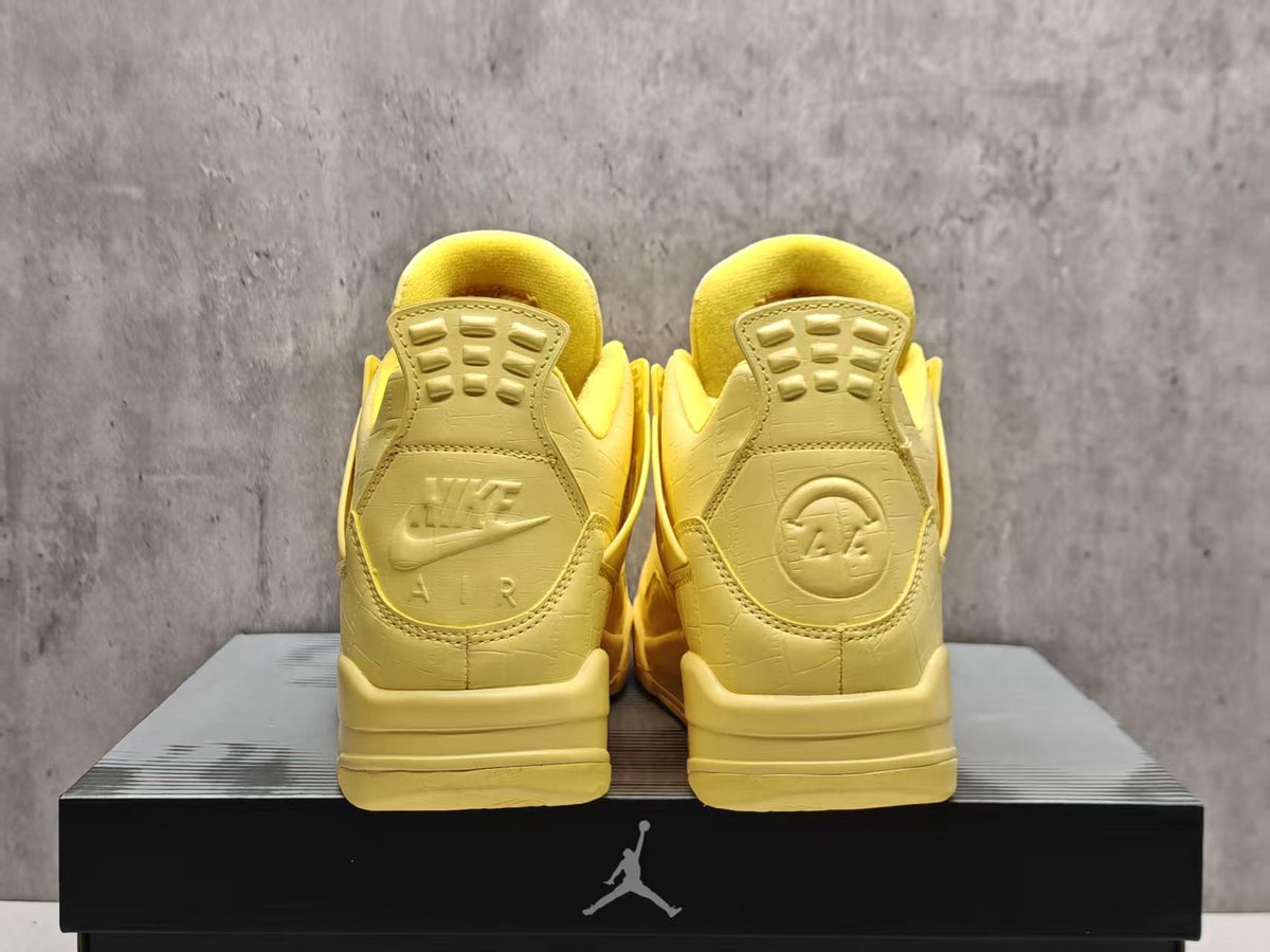 AJ4 Lemonade Cream Yellow Sneakers