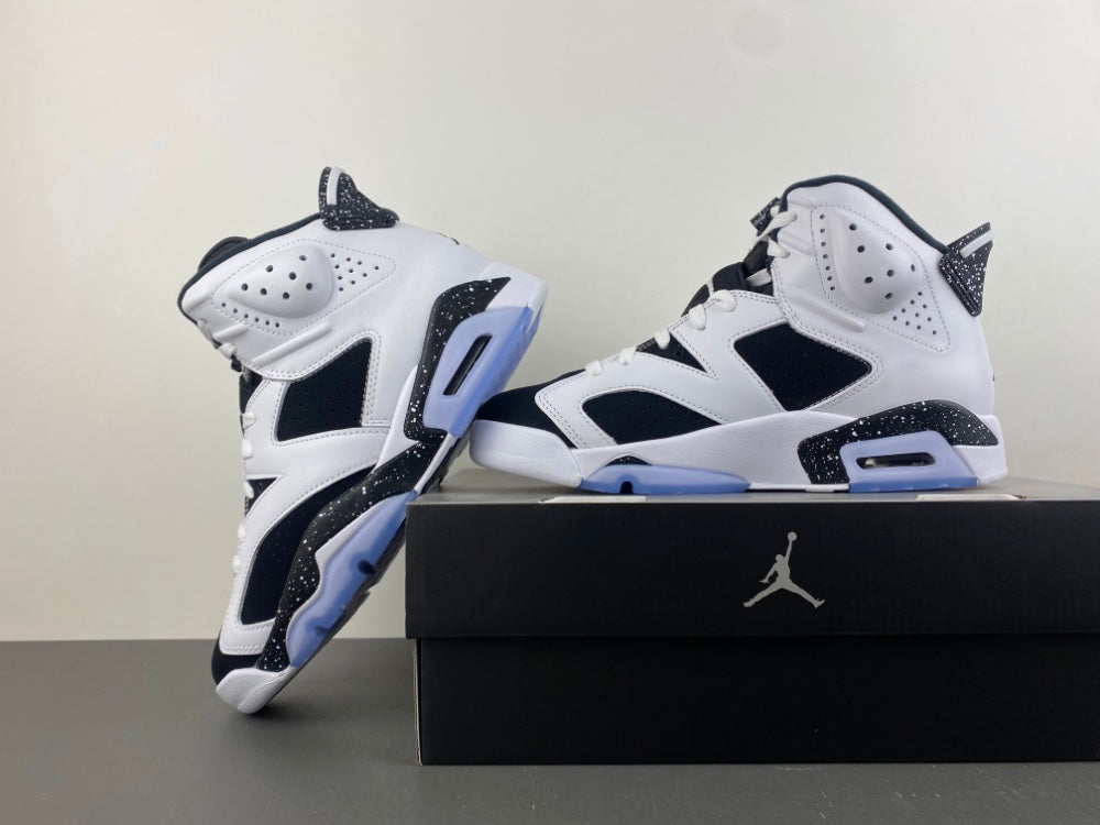 Air Jordan 6 Oreo Black and White Sneakers – F Version