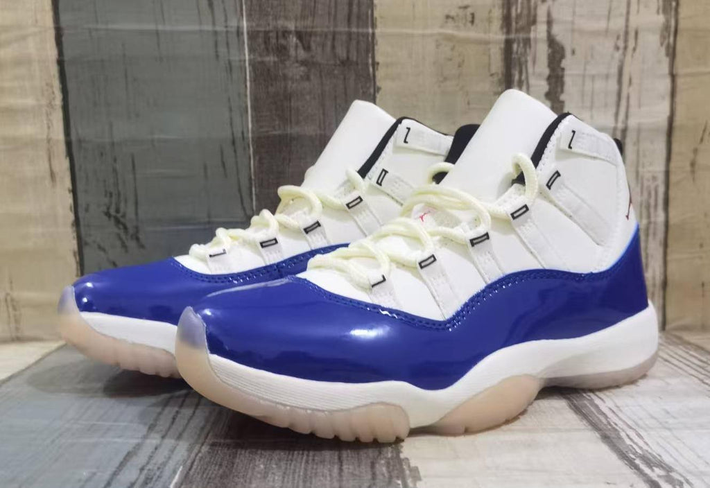 Air Jordan 11 Retro White/Blue/Red Unisex Sneakers