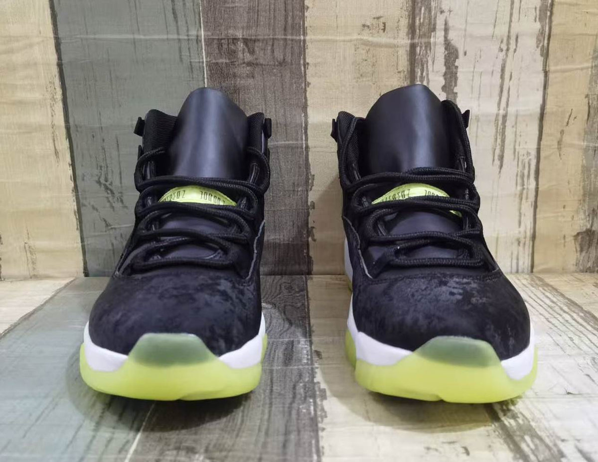 Air Jordan 11 Retro Halloween Black/Barely Volt Unisex Sneakers IB1378-001