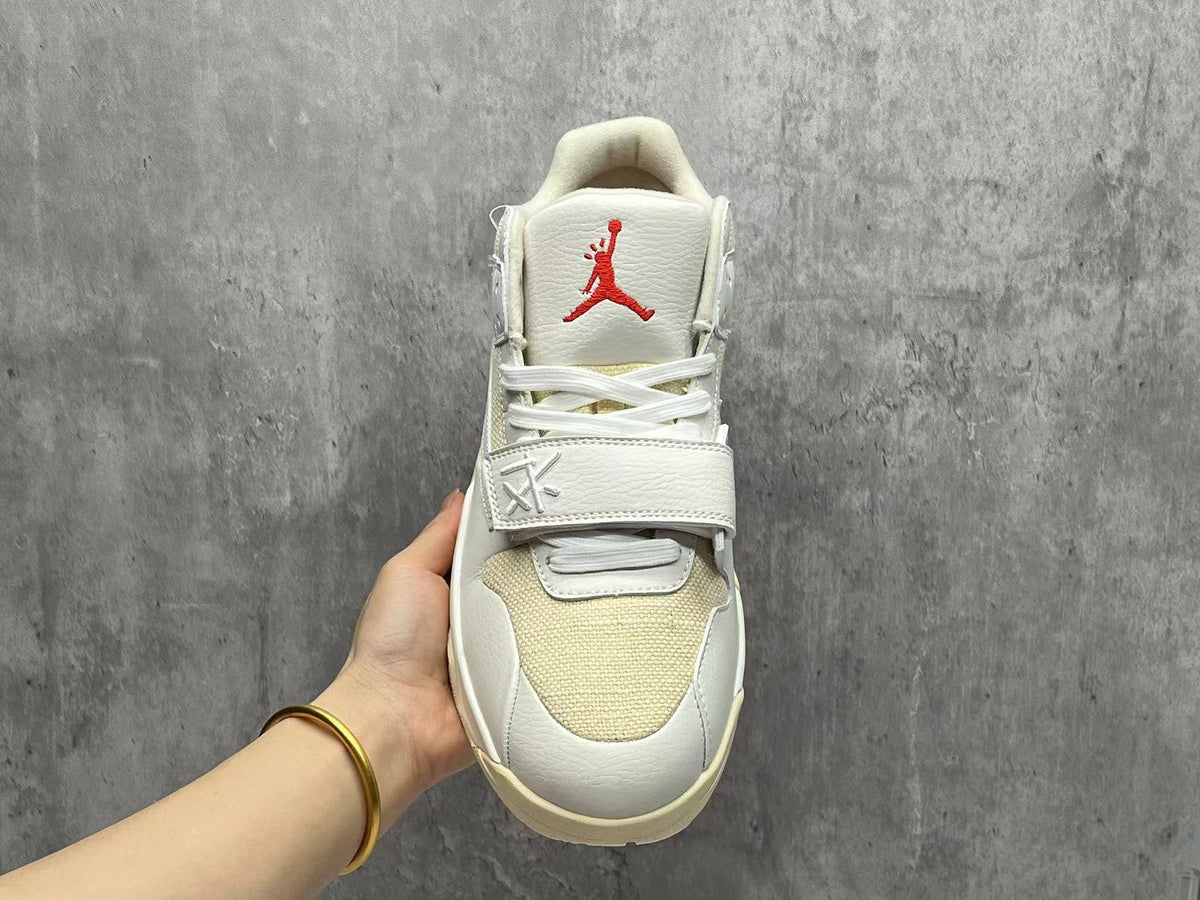 Travis Scott Cream and Yellow Sneakers