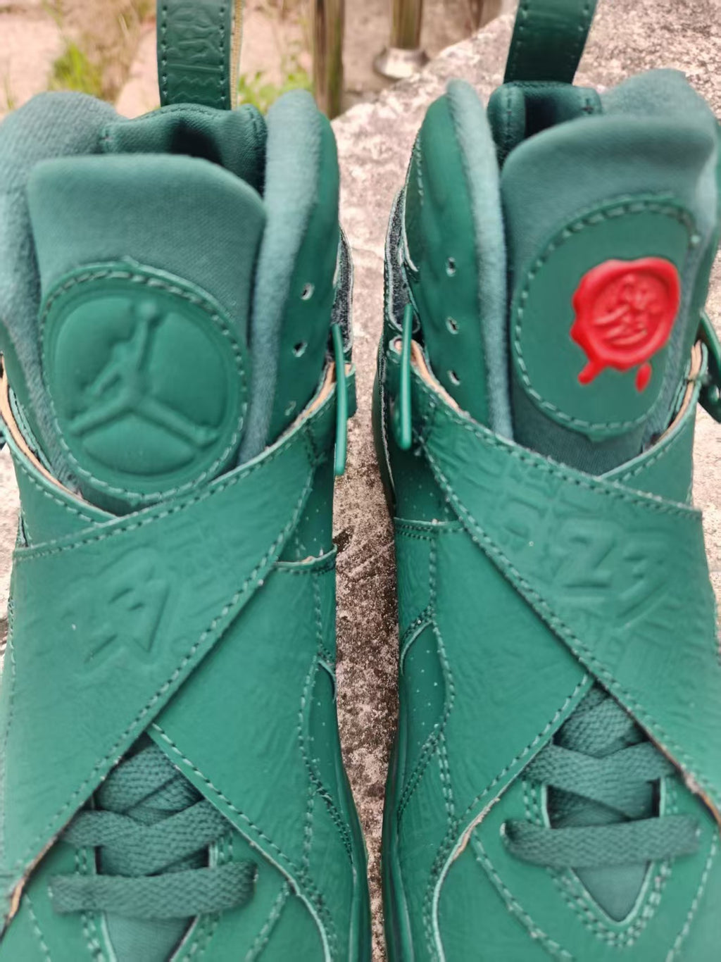 AJ8 New Dark Green Sneakers